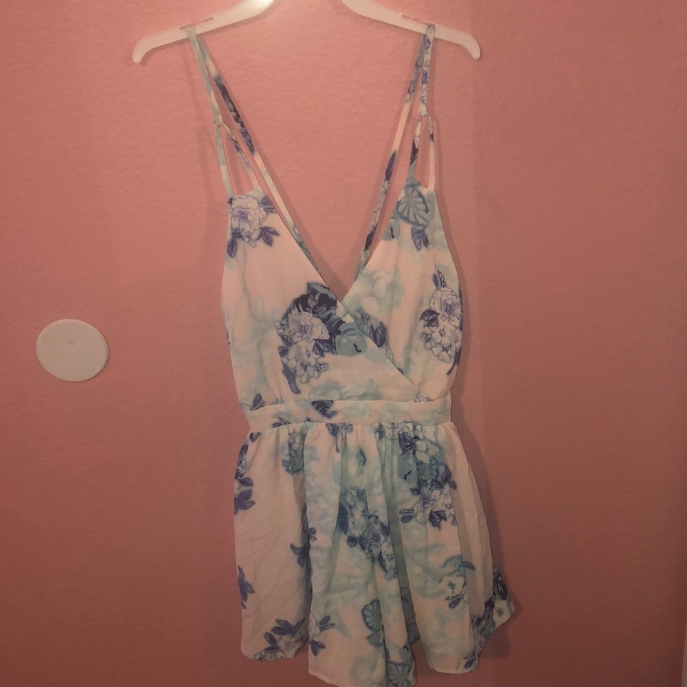 American Threads Floral Romper